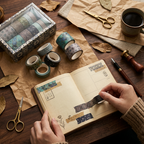 Vintage Washi Tape Set, 12 Rolls in Gift Box