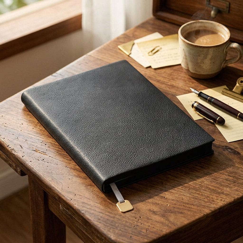 B5 Soft PU Leather Notebook, Pebble Grain Cover